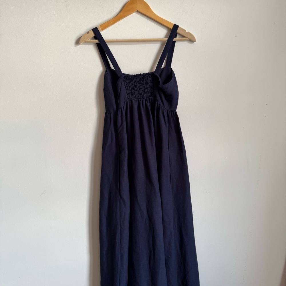 L'Agence Jessamy Empire Waist Linen Dress 0 - Picture 6 of 10